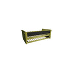 Merax Twin Size Upholstered Daybed with Trundle, Modern Velvet Sofa Bed with Tufted Button Design and Curved Armrests for Living Room, Bedroom and Guest Room, No Box Spring Needed, Green