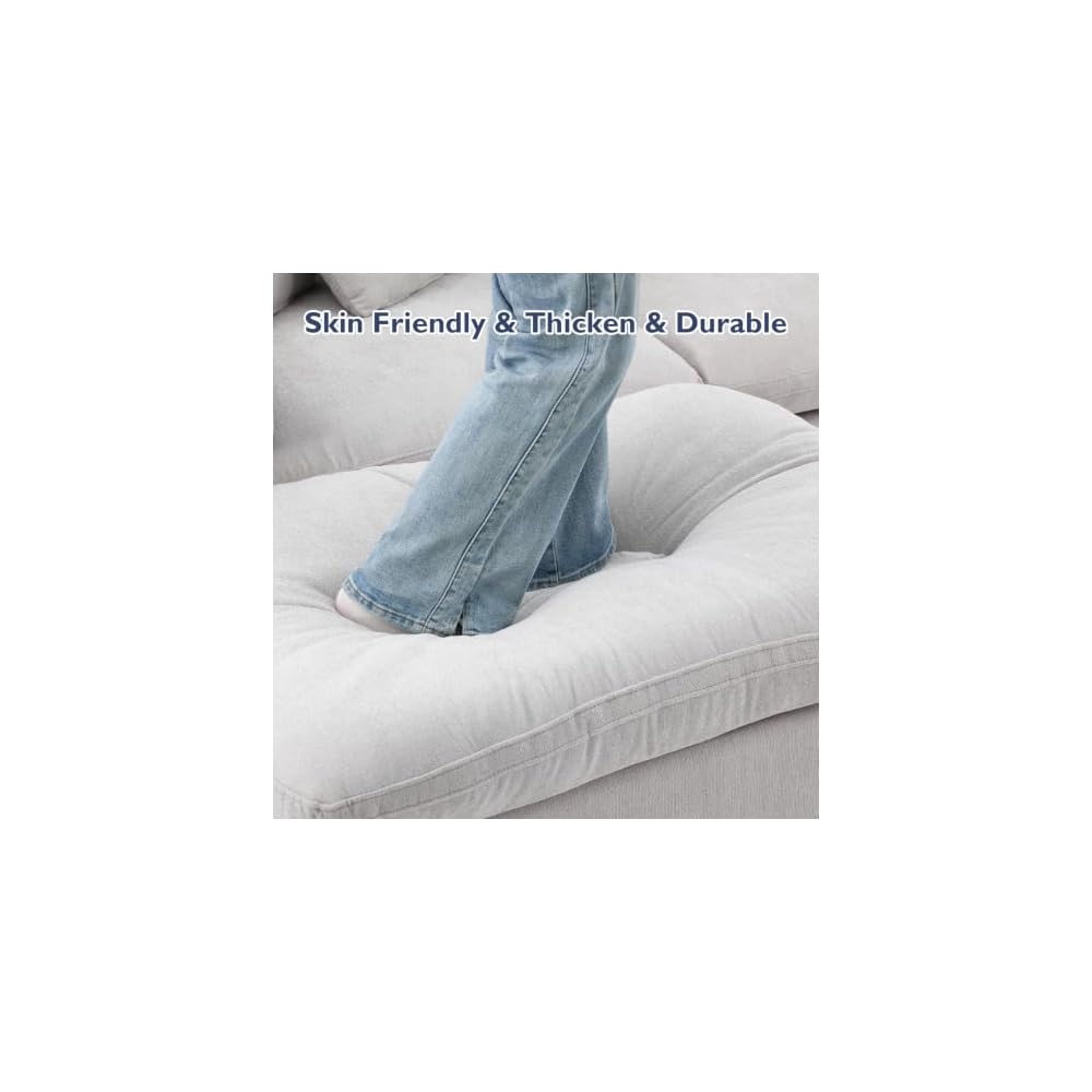 Oprisen 151" Oversized Modular Sectional Sofa, 6 Seat U Shaped Couch