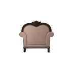 Acme Chateau De Ville Chair w/Pillow in Fabric & Espresso Finish