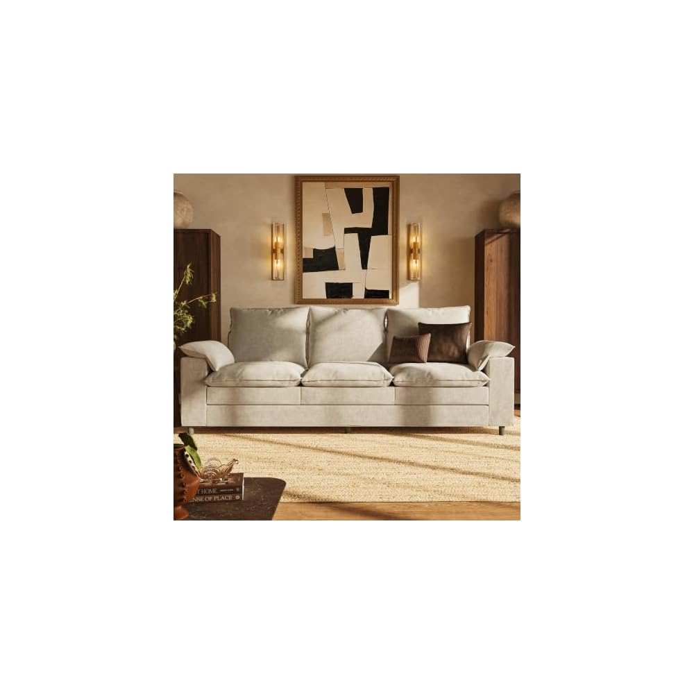 89" Modern Cloud Couches for Living Room, 3 Seater Couch for Small Spaces