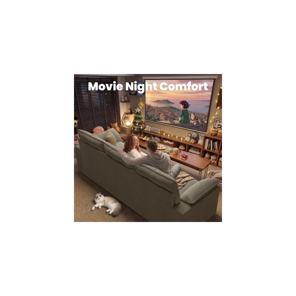 89" Modern Cloud Couches for Living Room, 3 Seater Couch for Small Spaces